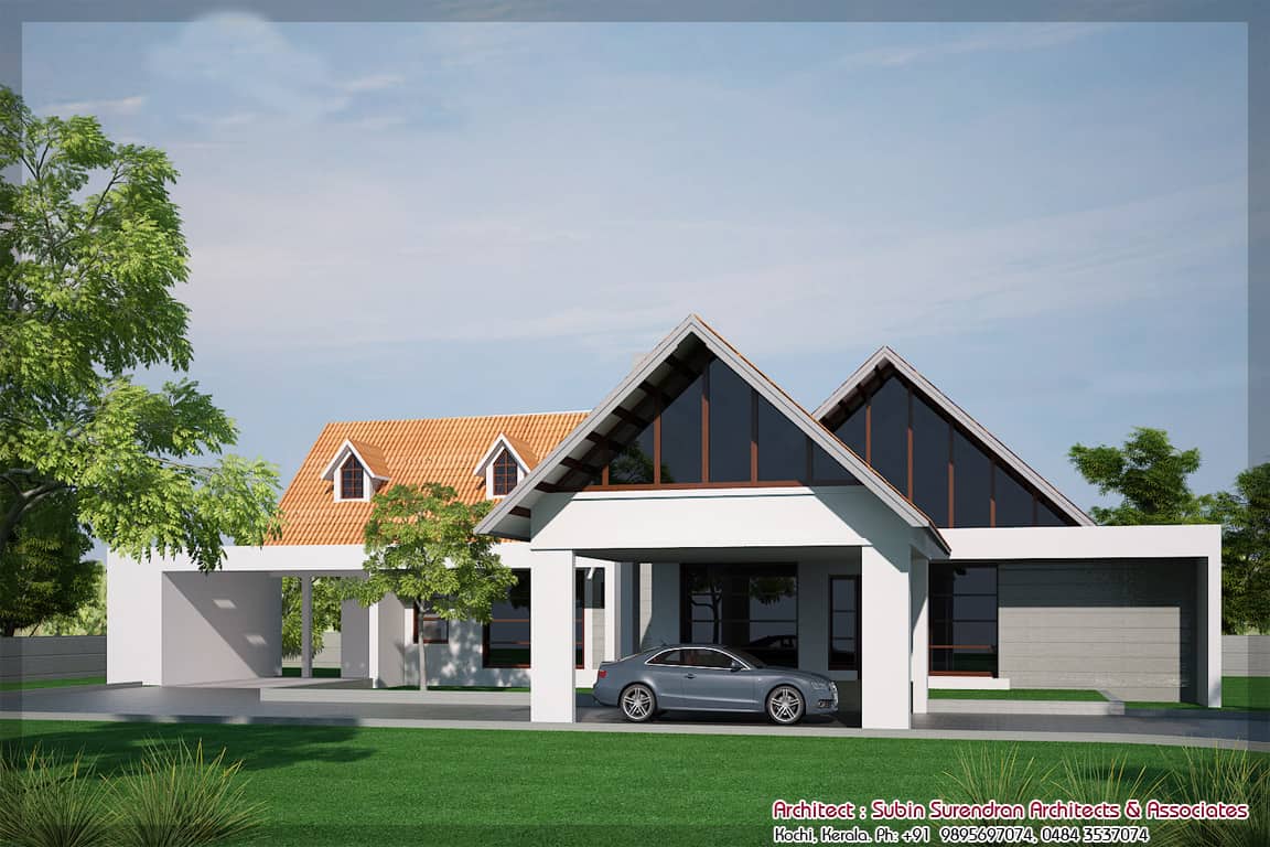 Latest Kerala House Elevation At 2900 Sq Ft