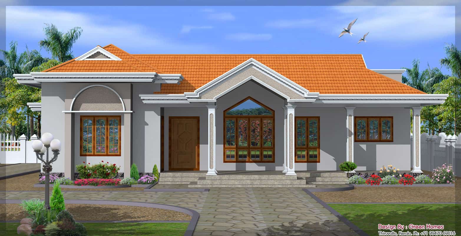 Kerala Home Design - KeralaHousePlanner - New Single Floor House Design at 2130 sq.ft