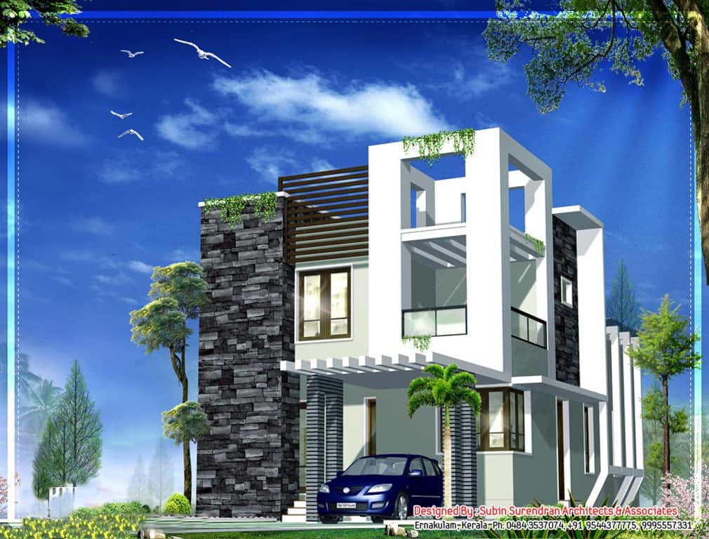 Modern Kerala House Design at 1230 sq.ft