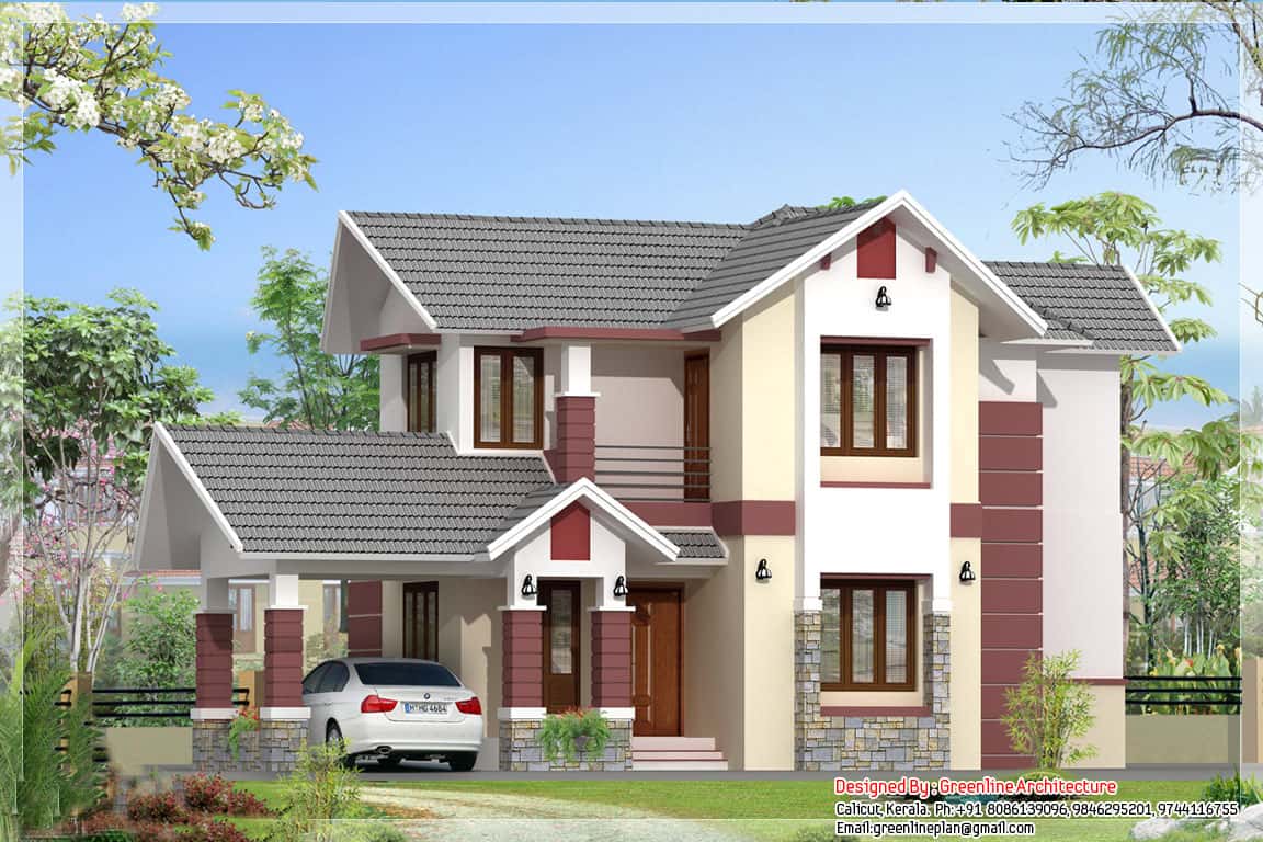 Bedroom Kerala House Plans – Elegant Design – 1700 sq.ft