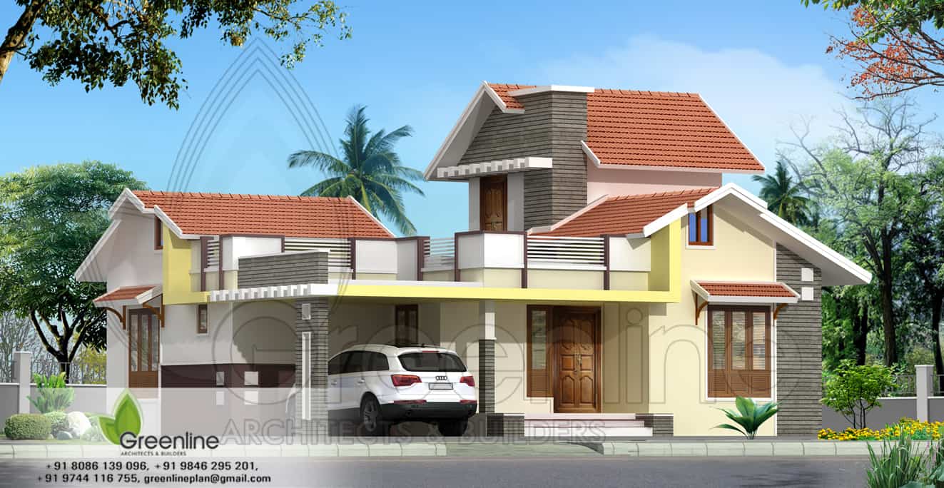 Below 1500 sq.ft - KeralaHousePlanner - kerala home design