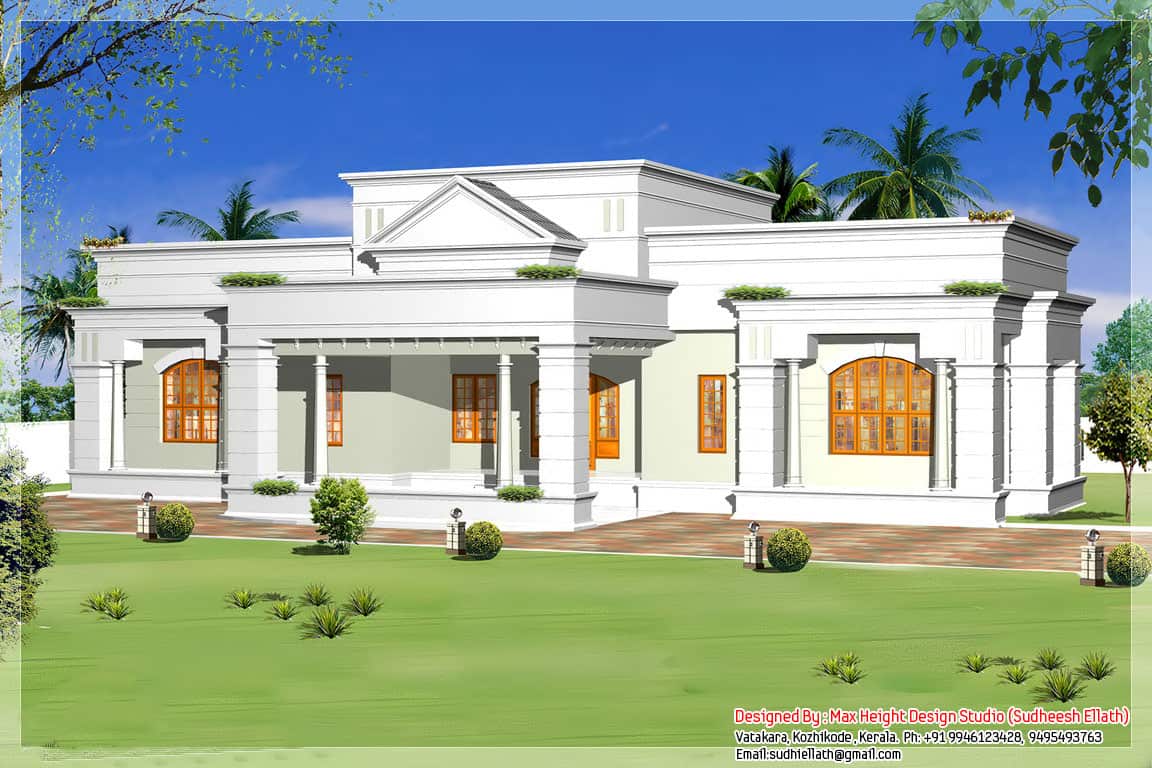 Single Storey Kerala House Model With Kerala House Plans single-storey-kerala-house-model-with-kerala-house-plans