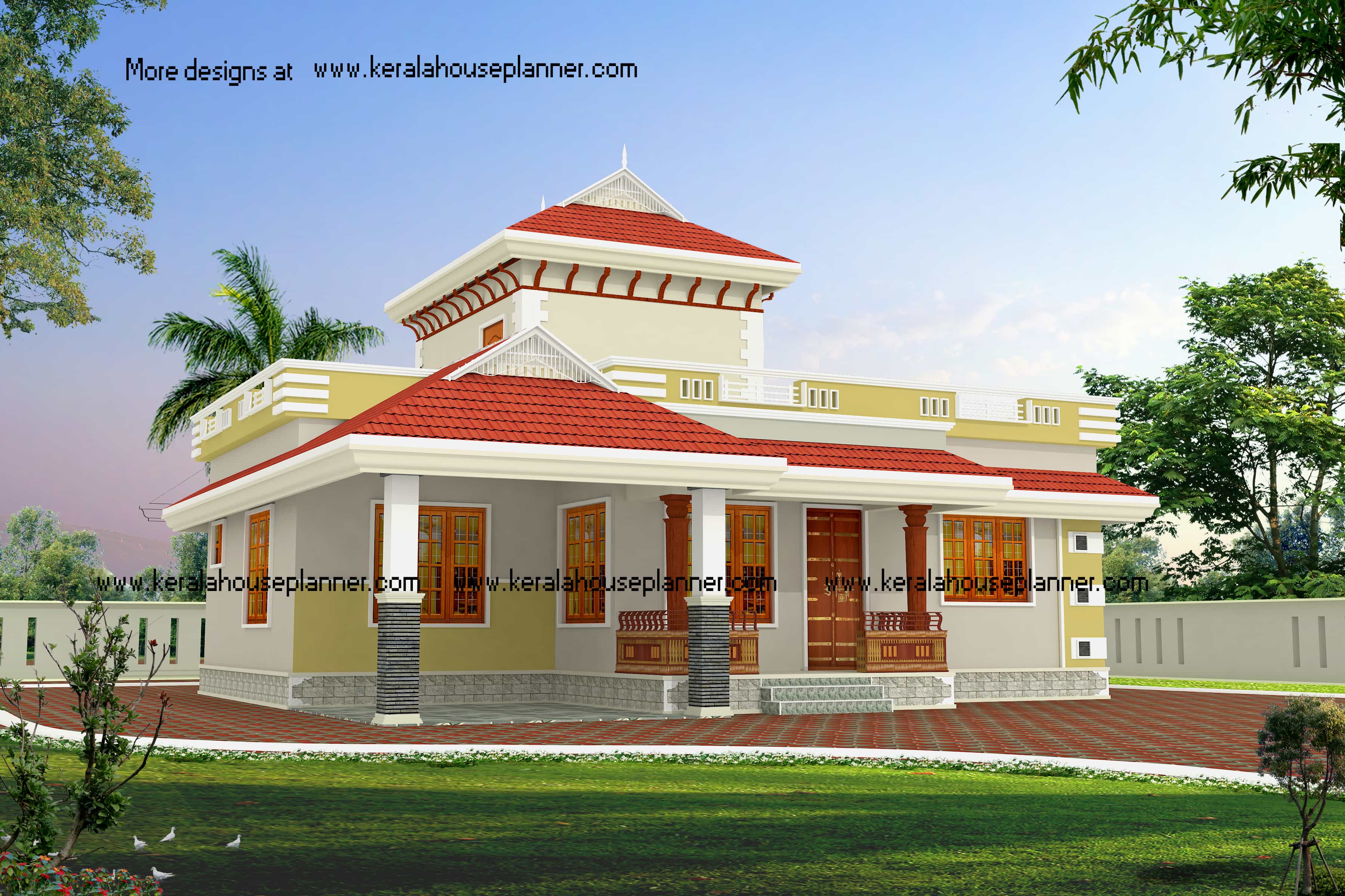 Low budget Beautiful Kerala House designs at 1195 sq.