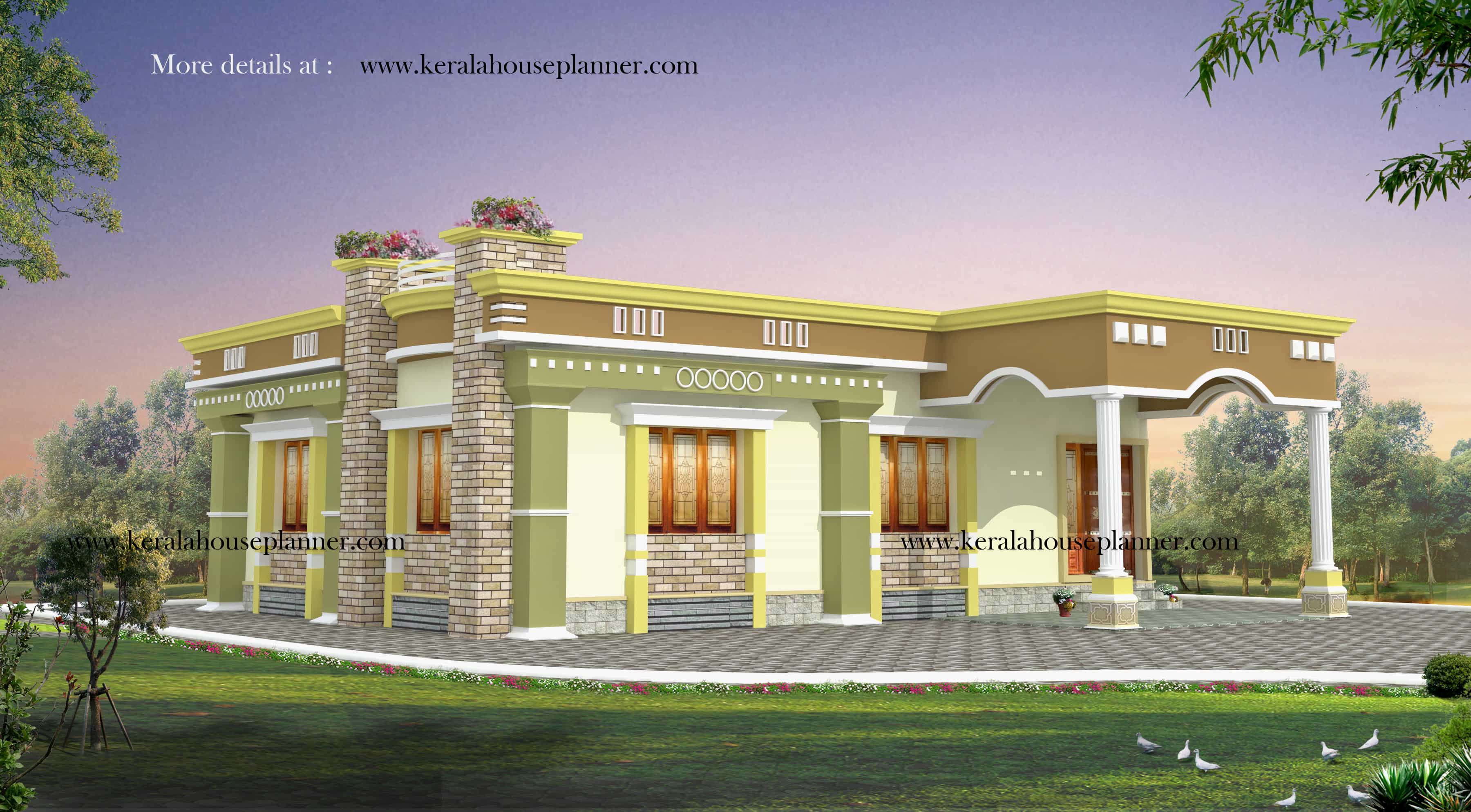 Kerala House Plans 1200 sq ft with Photos KHP