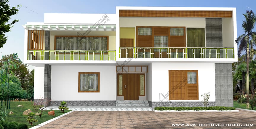 Simple House Plans/Designs in Kerala Style Architecture