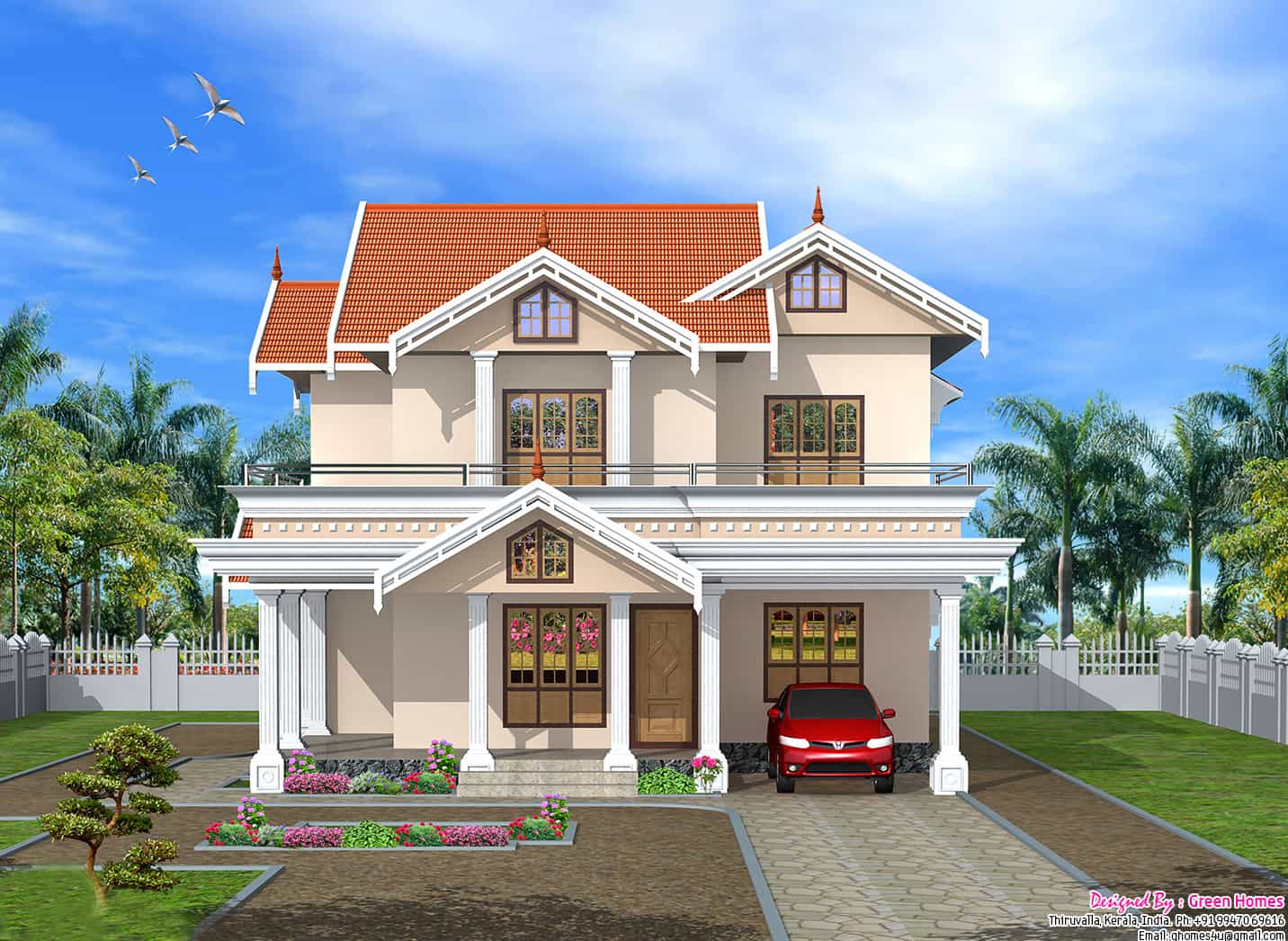 Very Cute 2750 Sq Ft Kerala Home Design